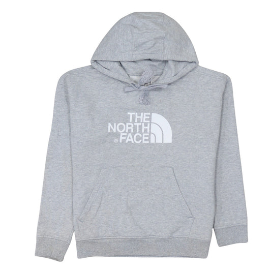 The North Face Womens Grey Pullover Hoodie Size M Cotton Blend