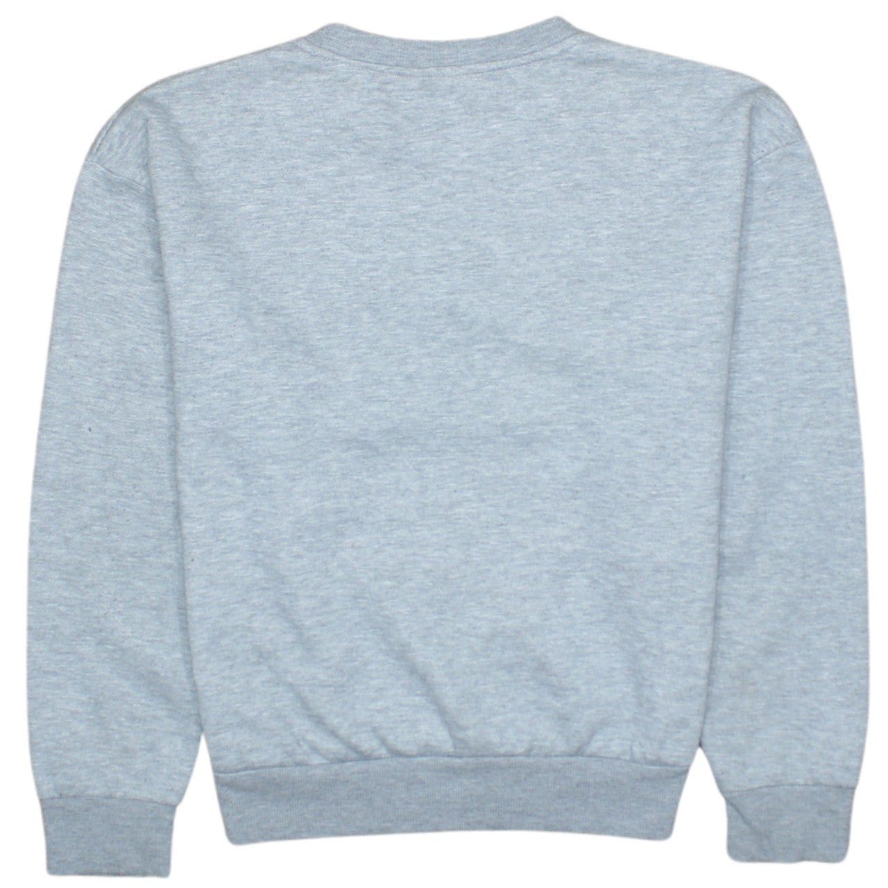 Disney Women Grey XS Sweatshirt Mickey & Minnie Embroidered Crew Neck