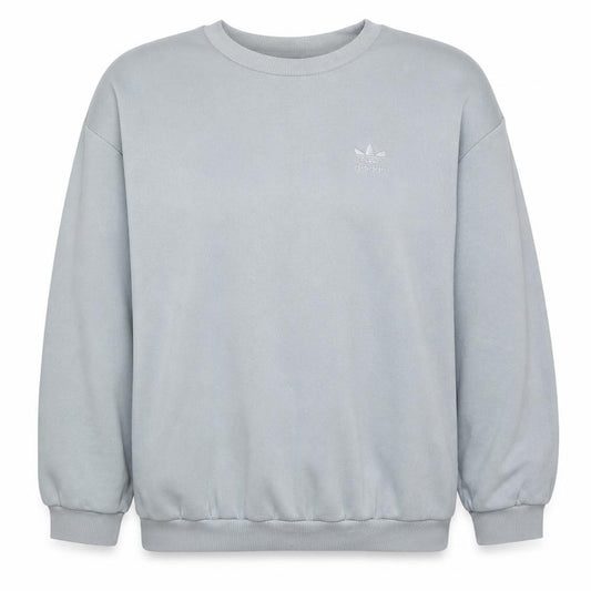 Adidas Womens Grey Crew Neck Sweatshirt Size 14 Cotton Blend