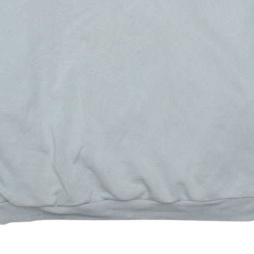 Adidas Womens Grey Crew Neck Sweatshirt Size 14 Cotton Blend