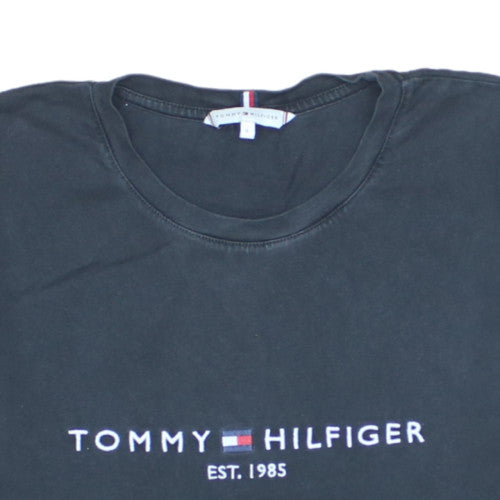 Tommy Hilfiger Men's Black Crew Neck Short Sleeve T-Shirt Size S