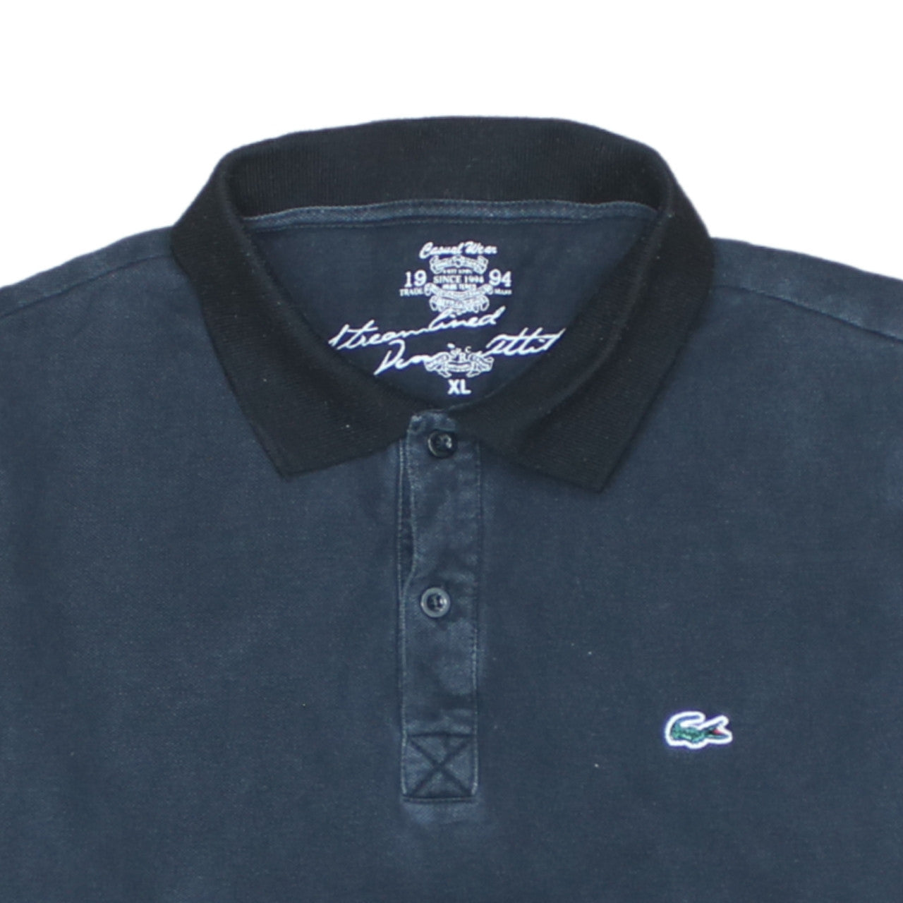 Lacoste Men's Black Cotton Polo Shirt XL Short Sleeve Casual
