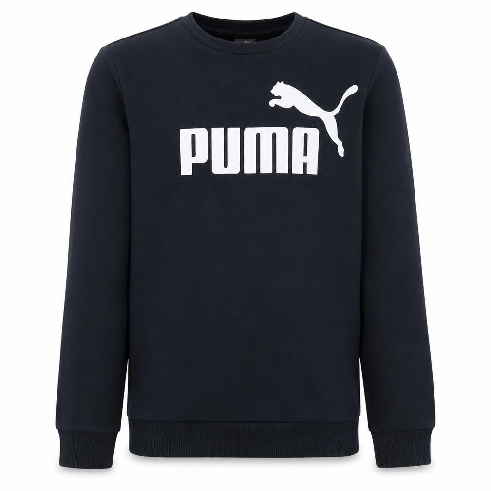 Puma Boys Black Crew Neck Long Sleeve Pullover Sweatshirt 15-16 Years