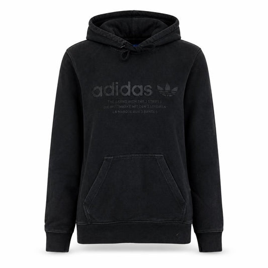 Adidas Womens Black XS Pullover Hoodie Sweatshirt Hooded Logo Cotton