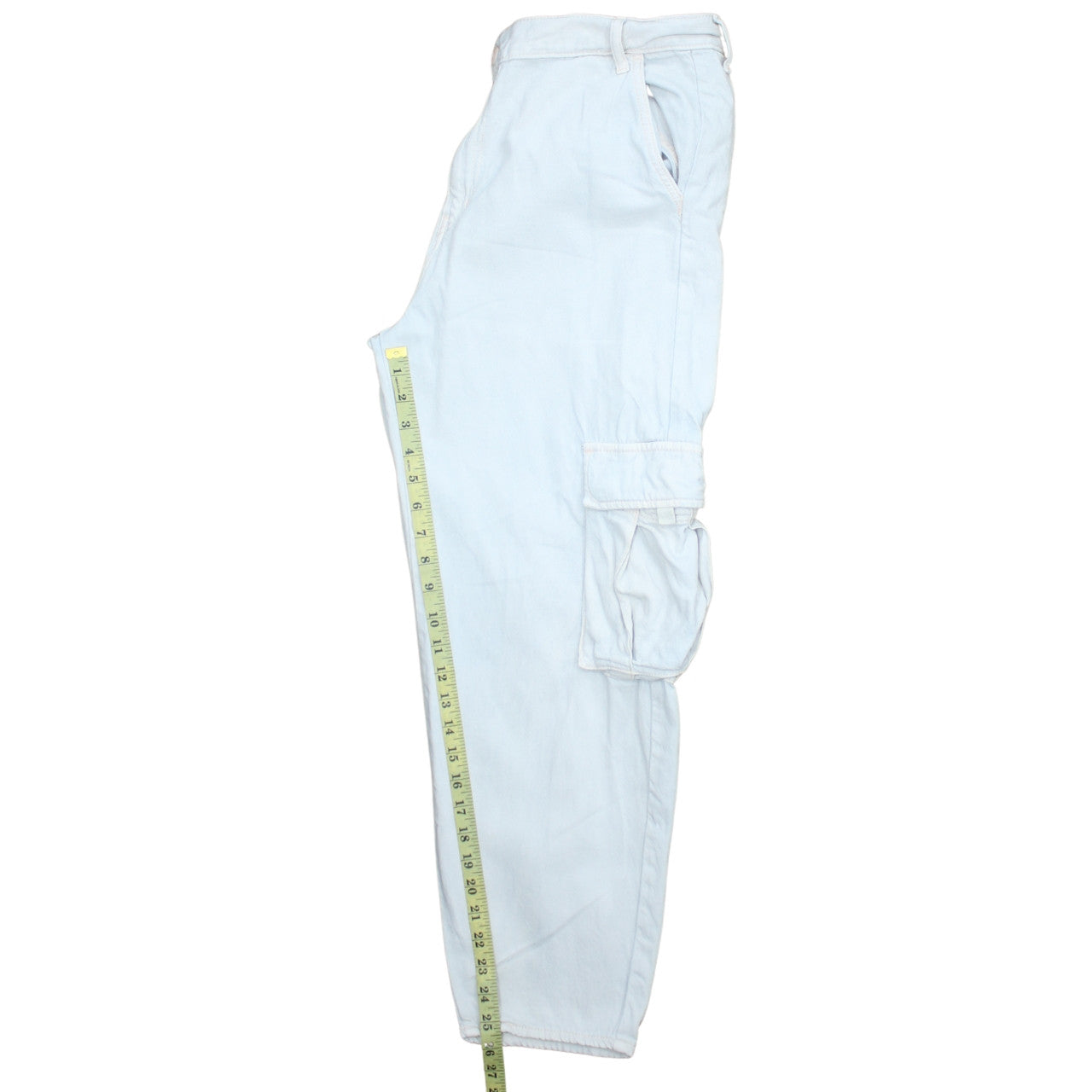 Levi's Women's Light Blue Cargo Jeans Size 31 Relaxed Fit