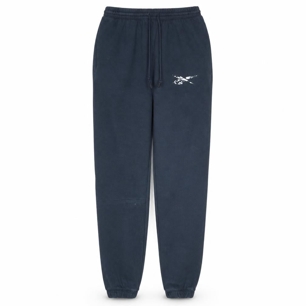 Reebok Womens Black Jogger Sweatpants Size S Fleece Tapered Activewear