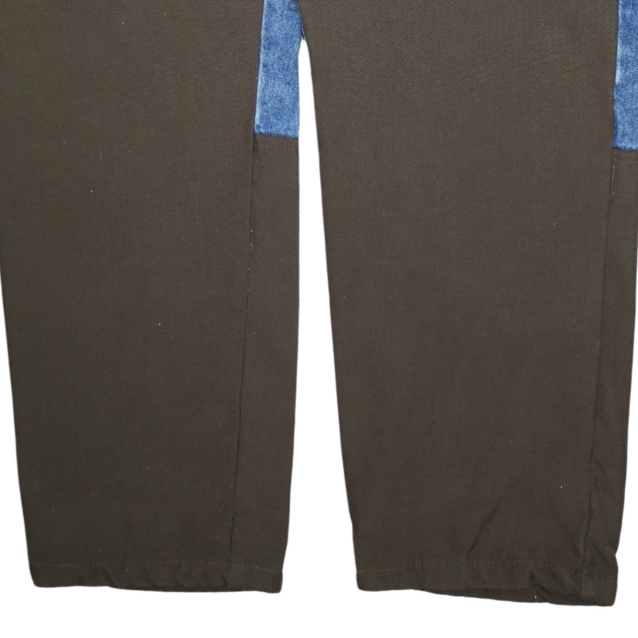 Wrangler Rugged Wear Men's Blue/Brown Straight Jeans 40x32 Cotton Denim