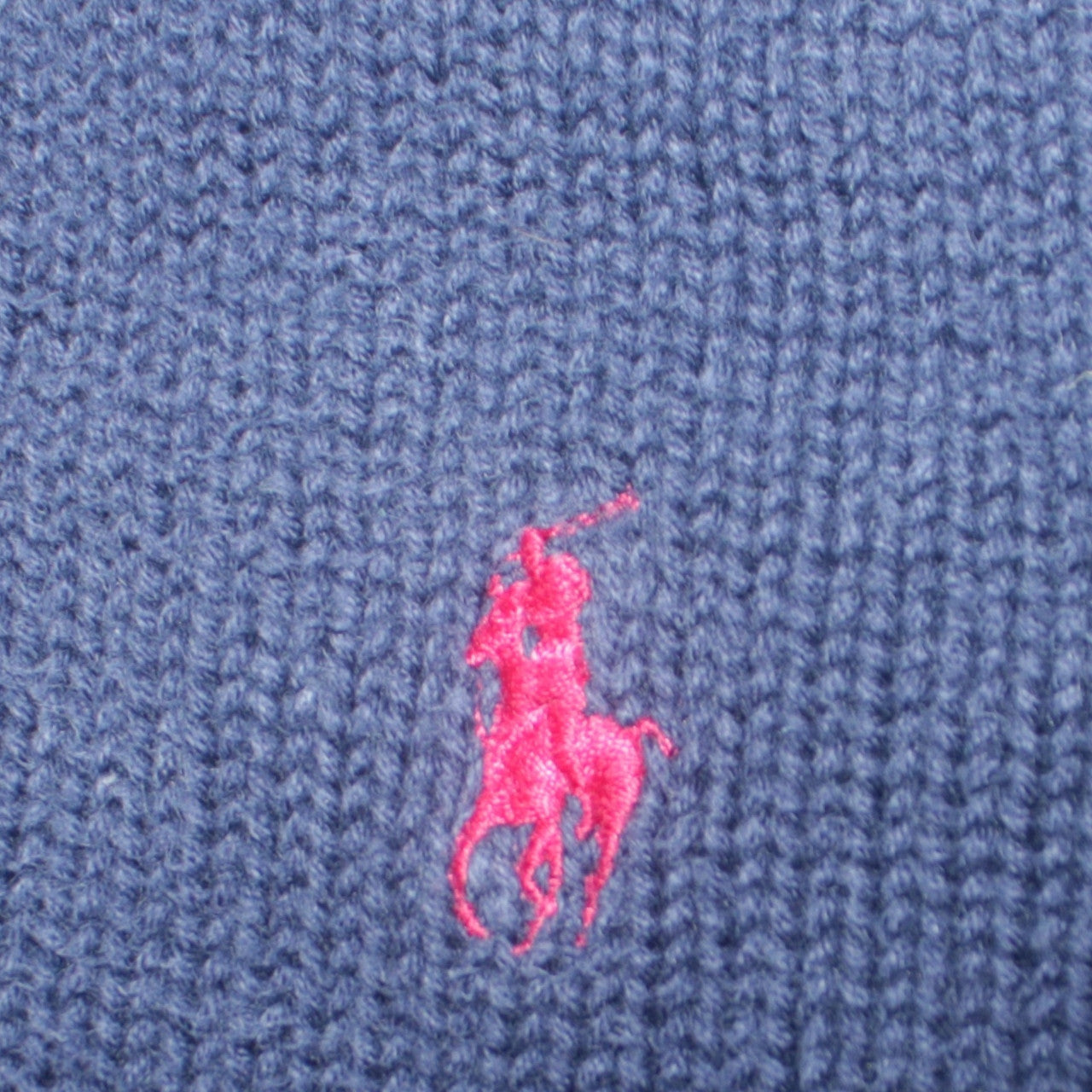 Ralph Lauren Men's Blue Cotton Crew Neck Jumper Size L