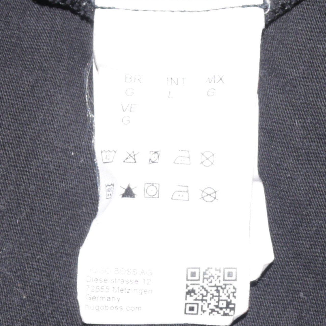Hugo Boss Men's Black V-Neck Cotton T-Shirt Size L