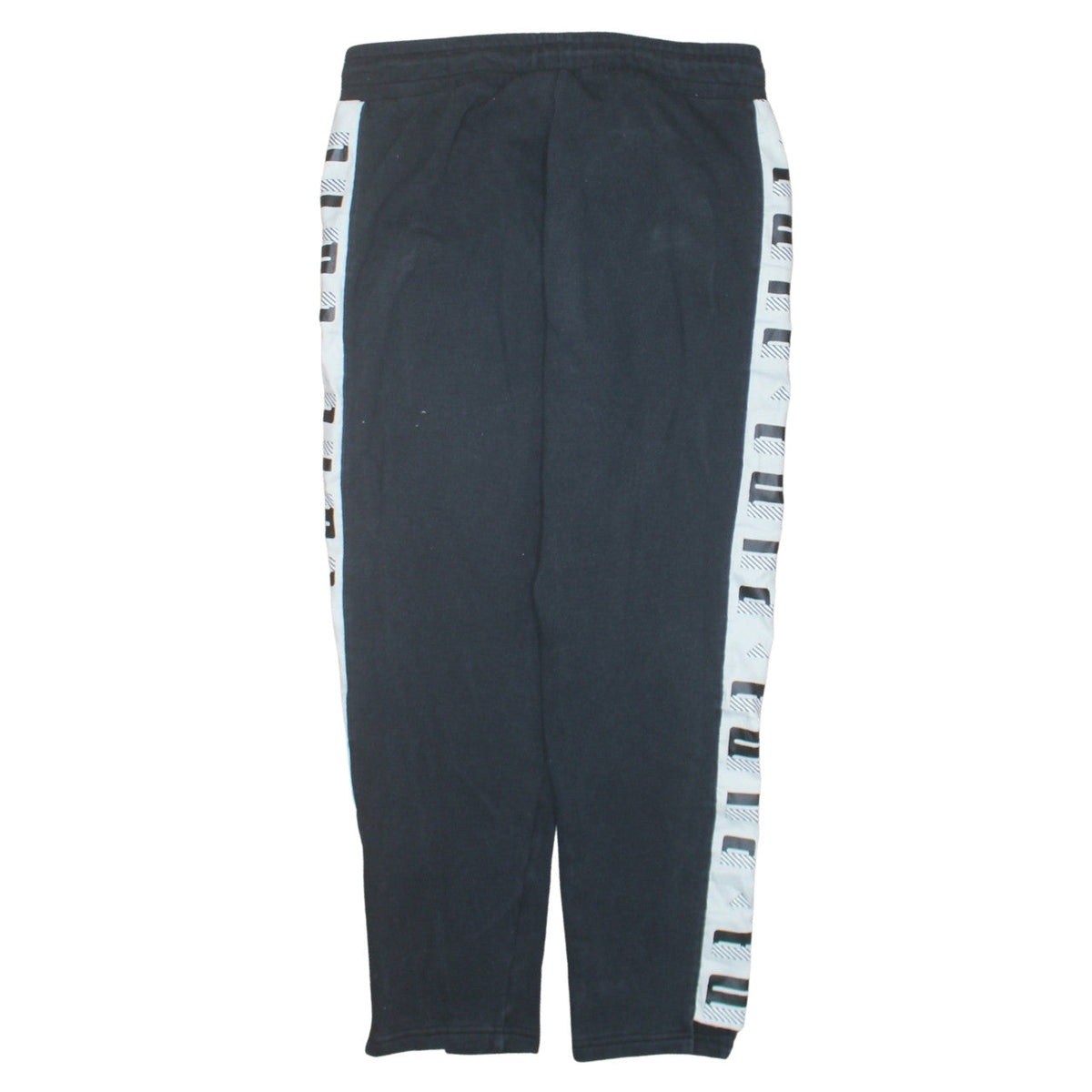 Puma Women’s Black Jogger Trousers Size 10 Side Stripe Activewear