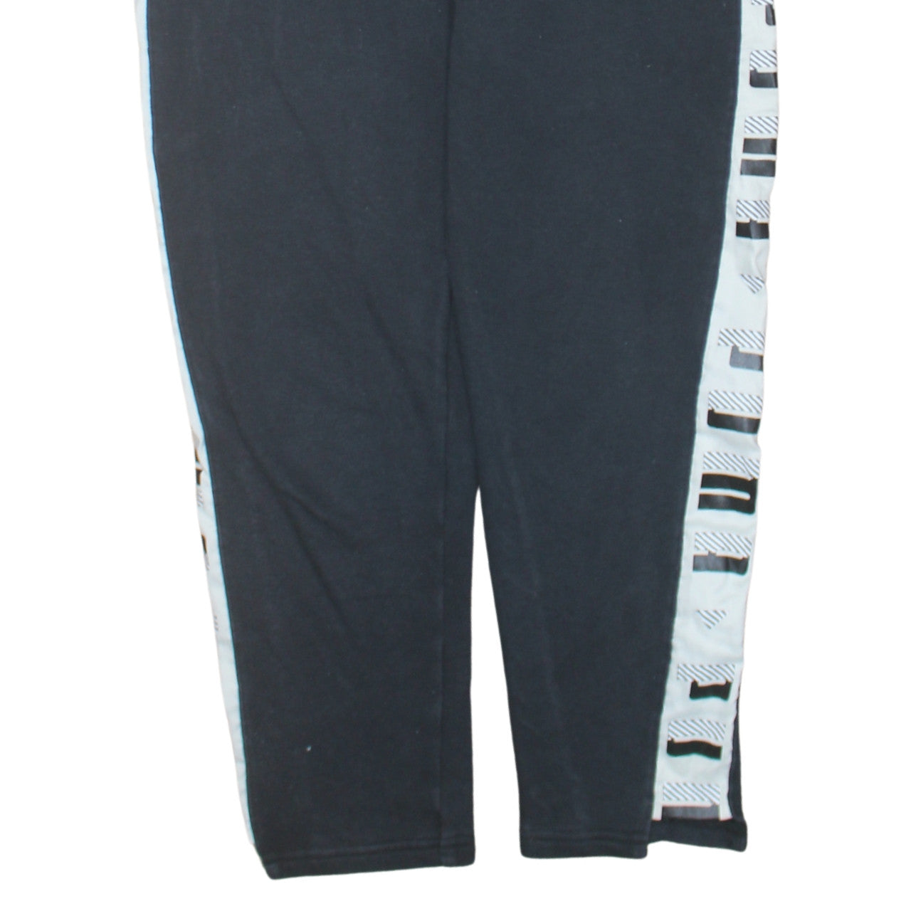 Puma Women’s Black Jogger Trousers Size 10 Side Stripe Activewear