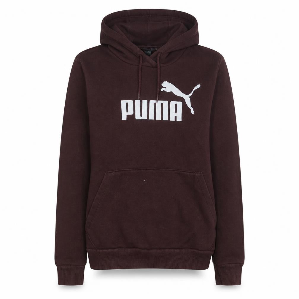 Puma Womens Burgundy Hoodie UK 12 Pullover Logo Sweatshirt