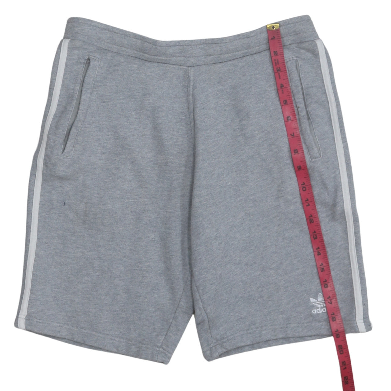 Adidas Men's Grey Athletic Shorts Size S Elastic Waist Gym Training