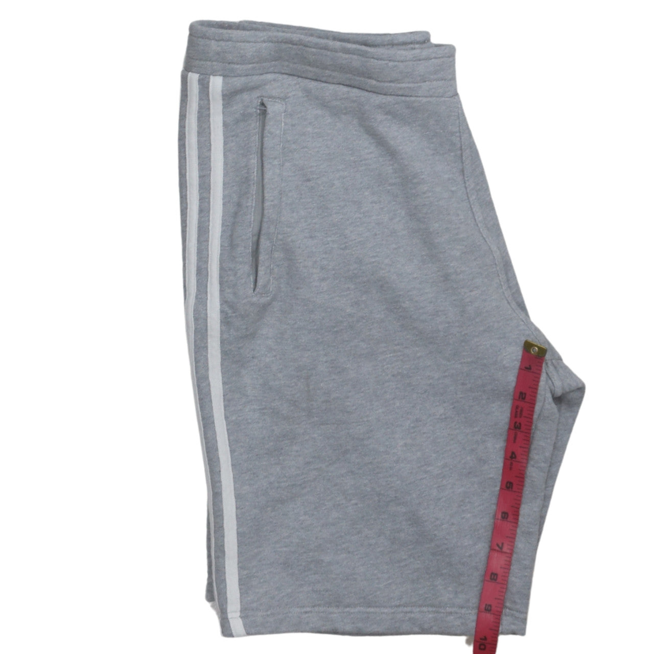 Adidas Men's Grey Athletic Shorts Size S Elastic Waist Gym Training