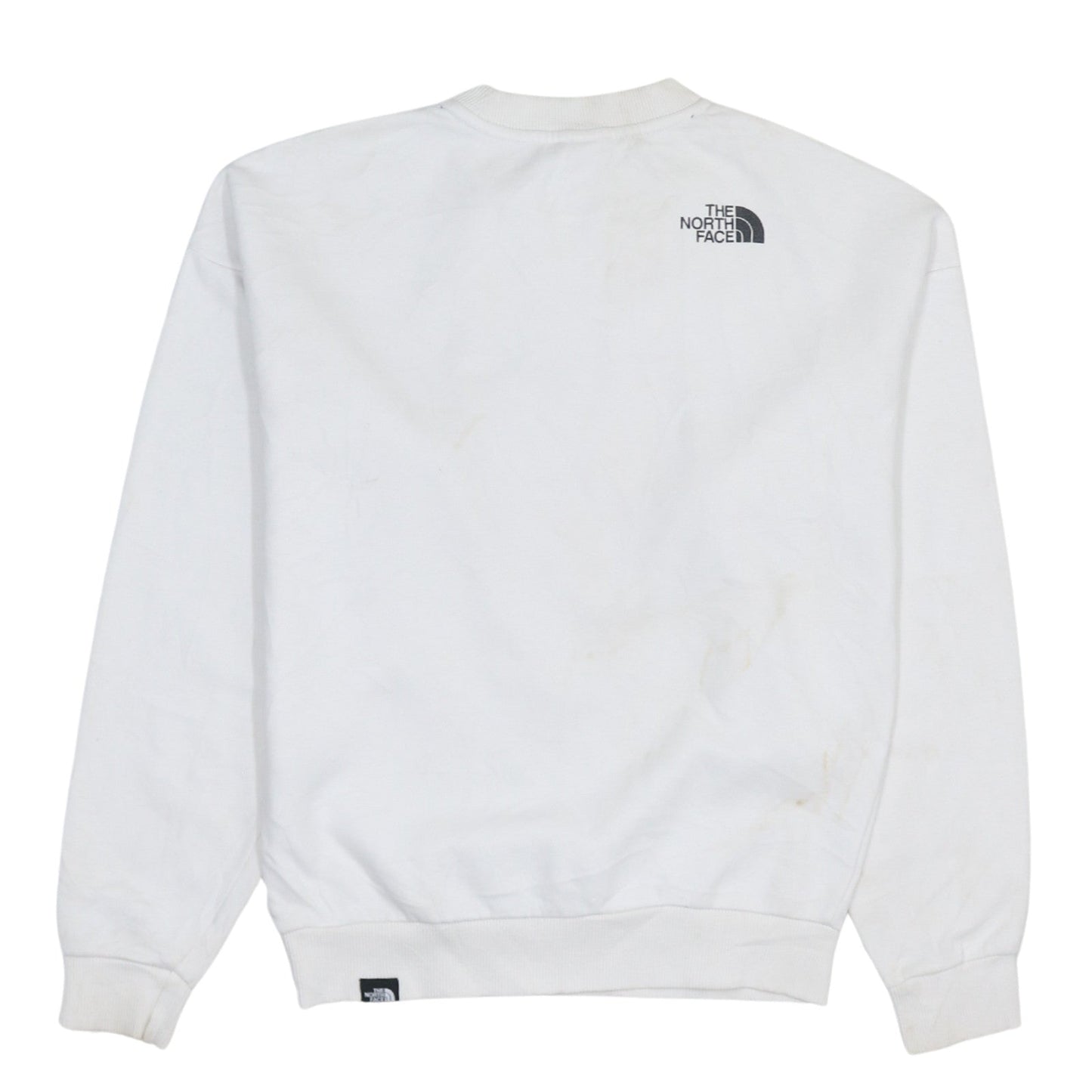 The North Face Womens White XS Pullover Sweatshirt with Logo Print