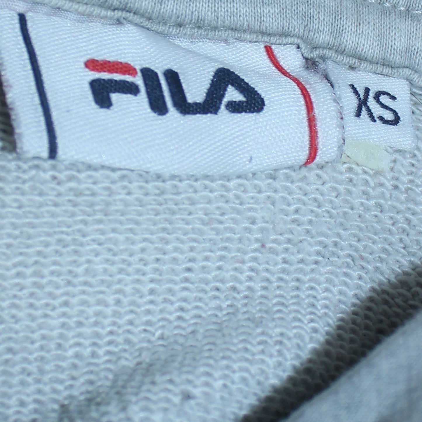 Fila Womens Grey Beige Colourblock Pullover Hoodie XS