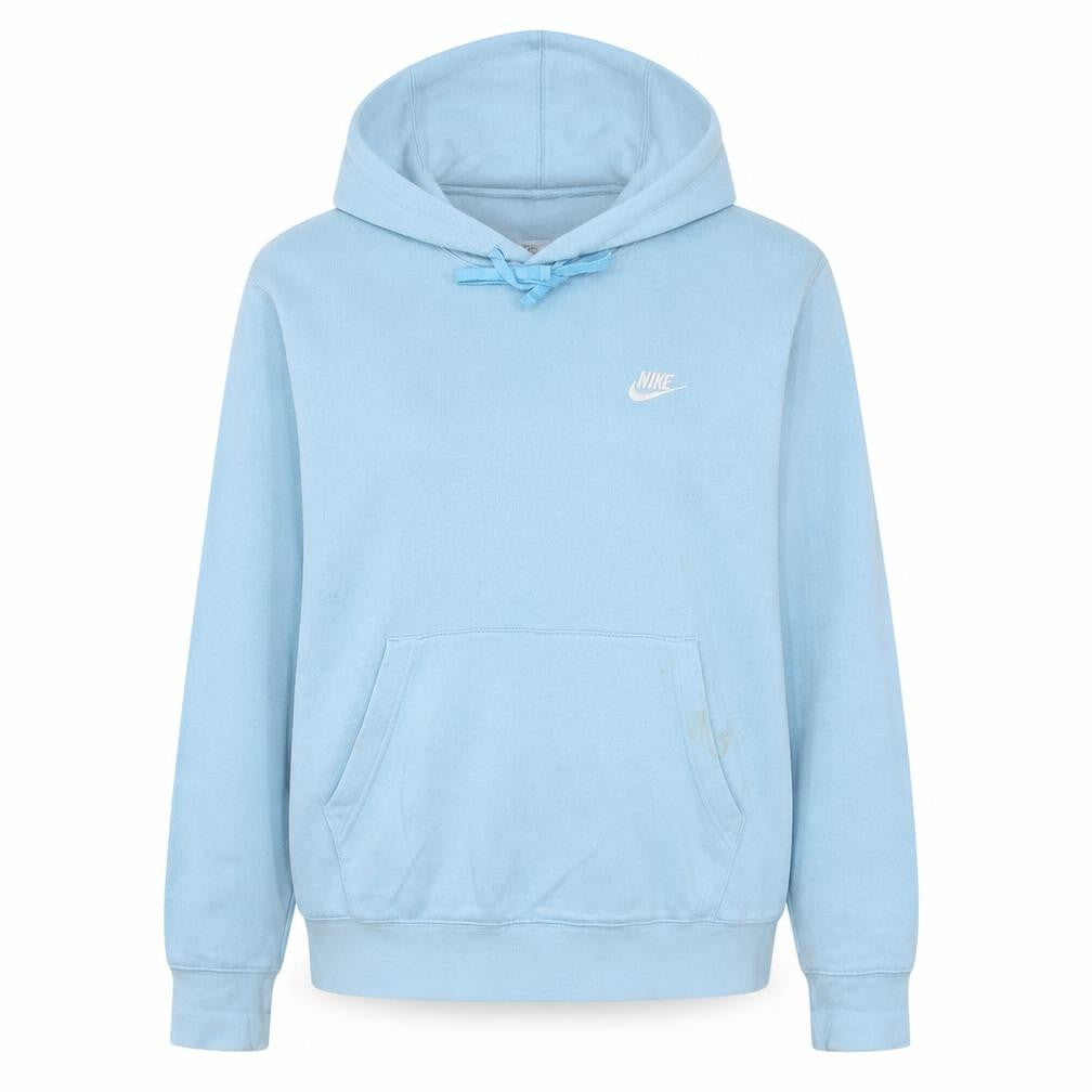 Nike Women Light Blue Pullover Hoodie Size M Cotton Blend