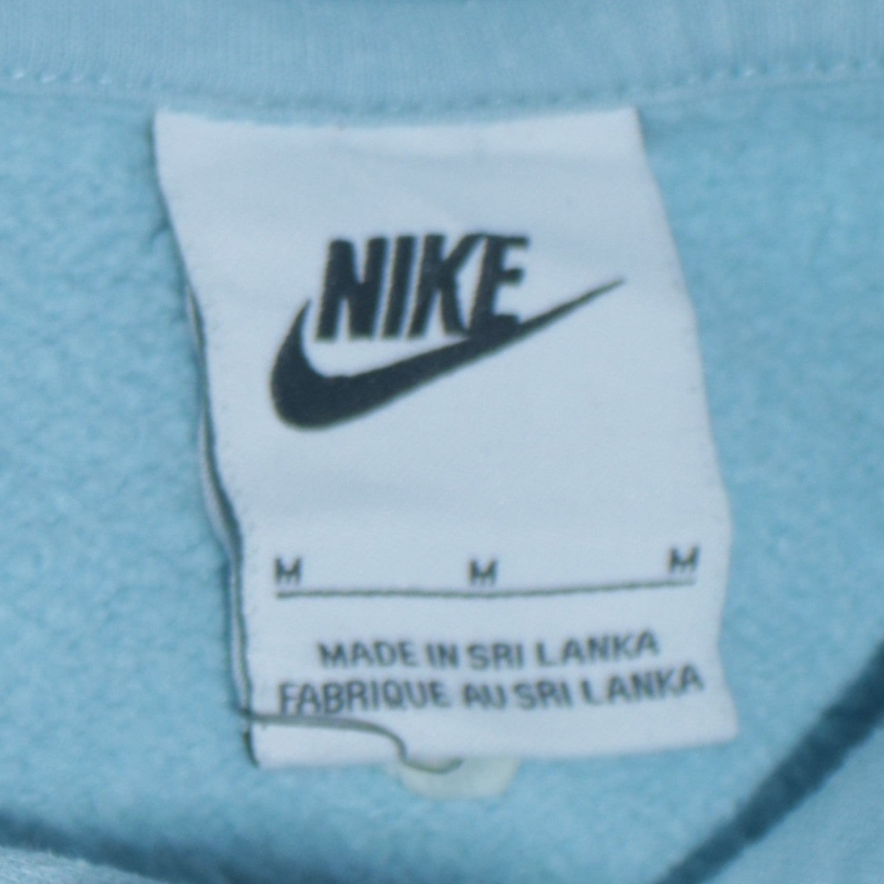 Nike Women Light Blue Pullover Hoodie Size M Cotton Blend