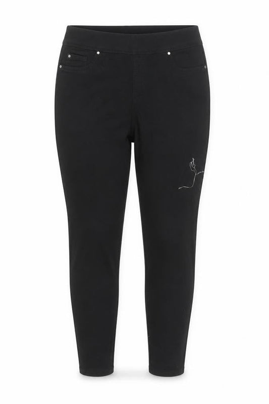 Denim Co. Women's Black Size 14 Slim Fit Jegging Jeans