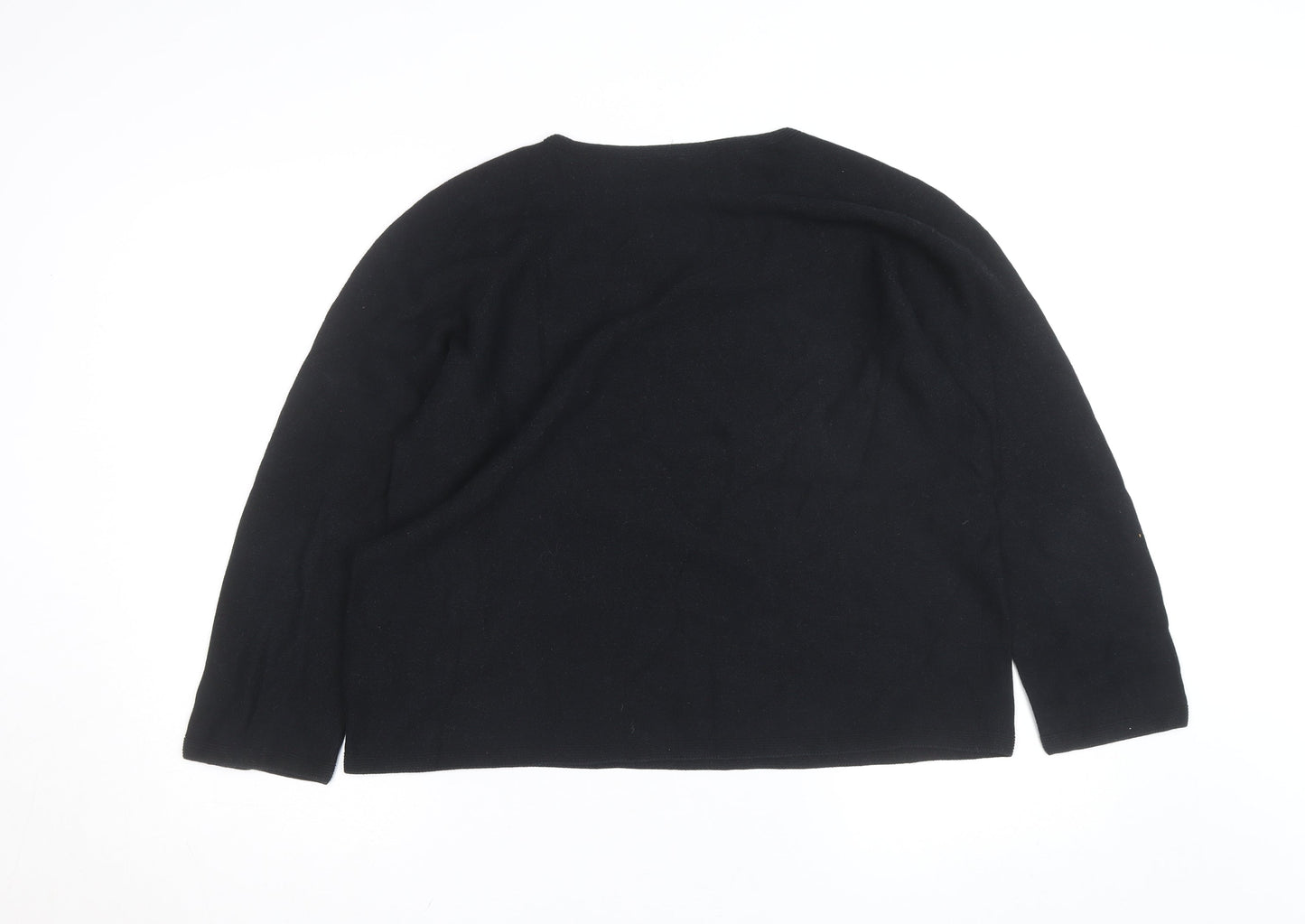 Uniqlo Men’s Black Cotton Crew Neck Pullover Jumper XL