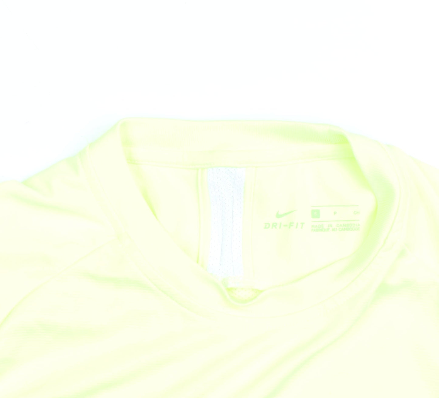 Nike Men's Yellow Dri-FIT Short Sleeve Athletic T-Shirt Size S