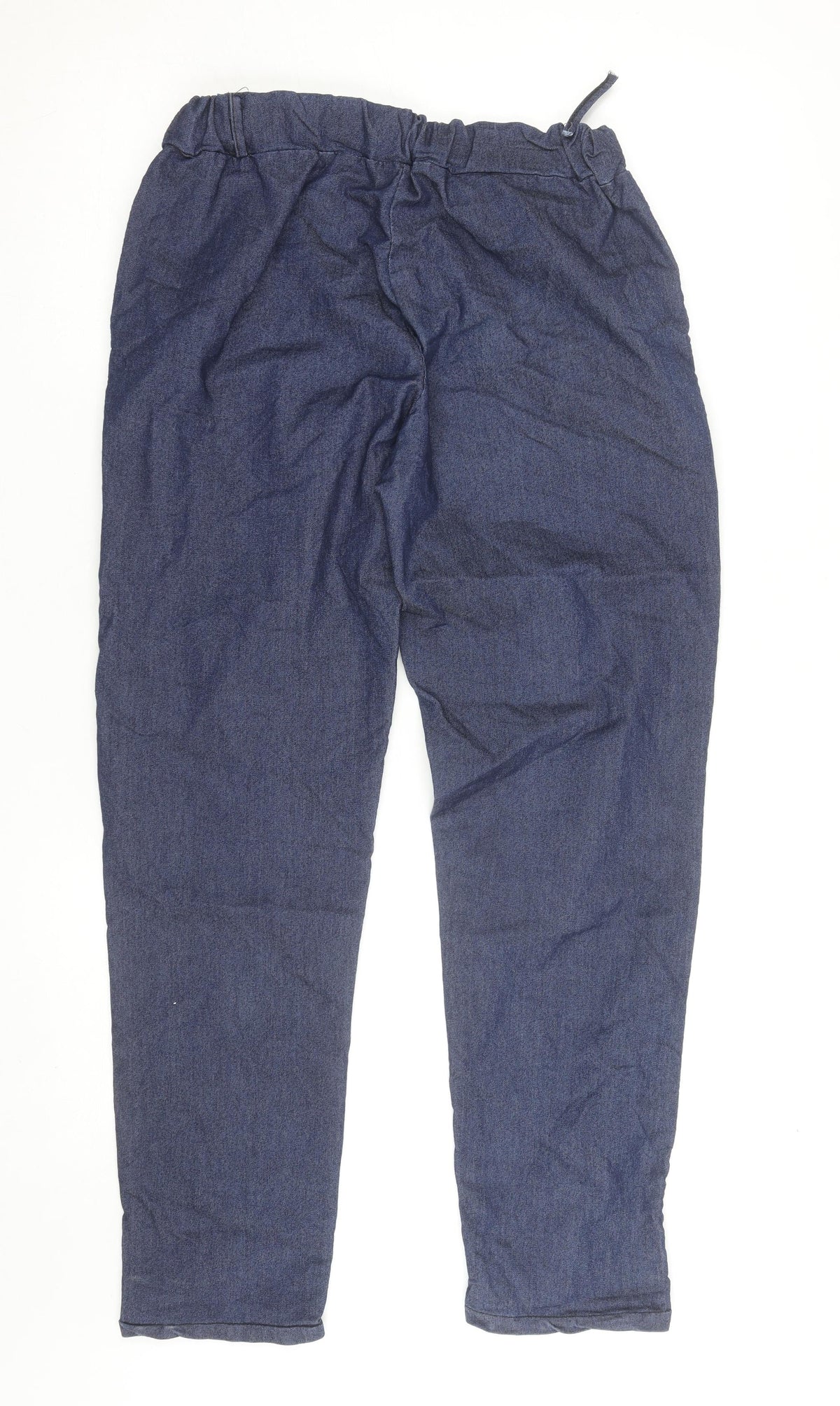 Pianura Studio Women's Blue Cotton Jogger Trousers Size M