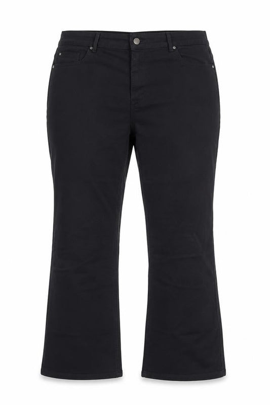 & Other Stories Women Black Bootcut Jeans Size 20 Cotton Blend