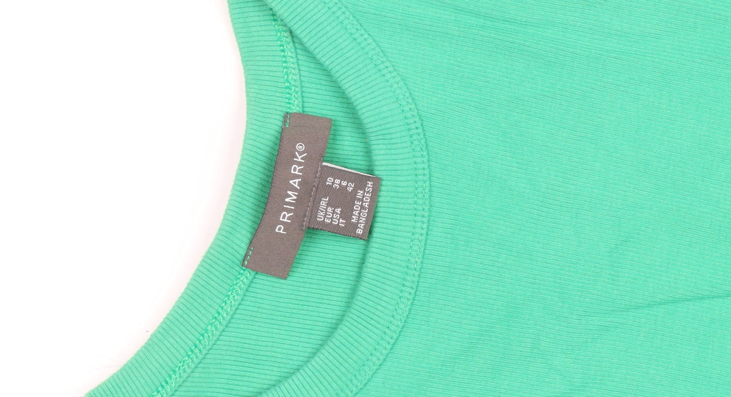 Primark Women's Green Size 10 Sleeveless Tank Dress