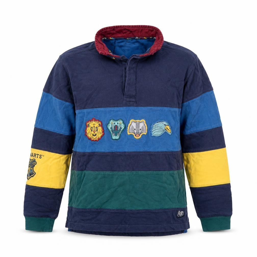Marks & Spencer Boys Harry Potter Multi-Colour Long Sleeve Rugby Jumper 10-11 Years