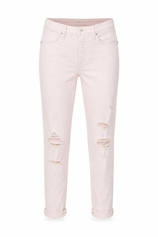 Abercrombie & Fitch Womens Pink 2 High Rise Ankle Distressed Jeans