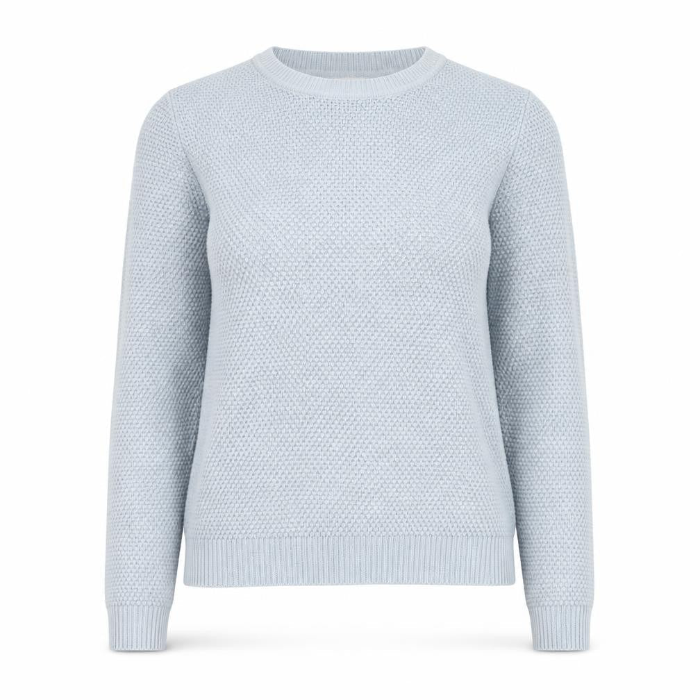 Vila Women’s Grey Knit Crew Neck Long Sleeve Pullover Jumper XS