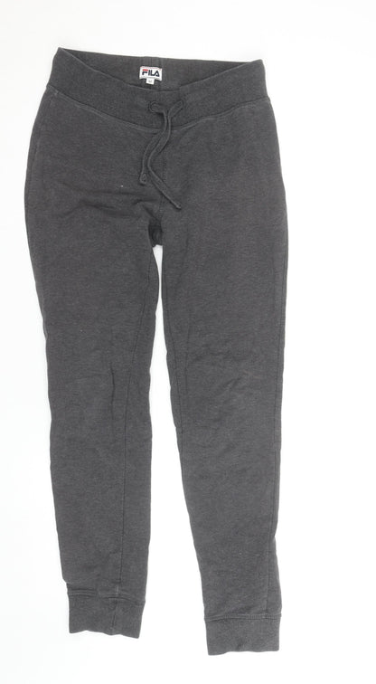 Additional front view of Fila Men’s Grey Jogger Sweatpants Medium Regular Fit