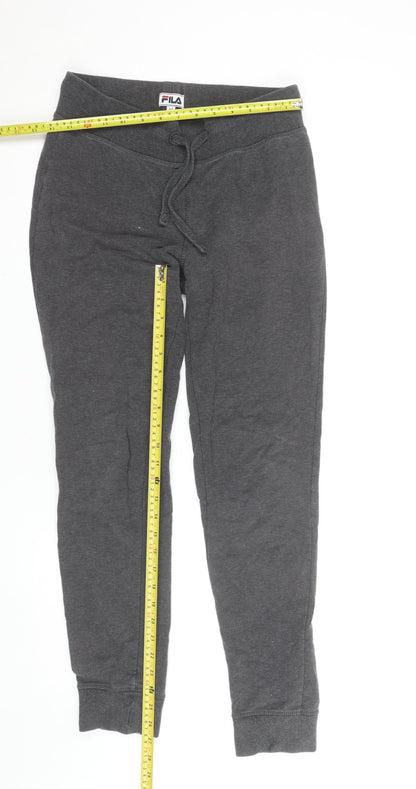 Back view of Fila Men’s Grey Jogger Sweatpants Medium Regular Fit