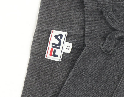 Brand and care label for Fila Men’s Grey Jogger Sweatpants Medium Regular Fit