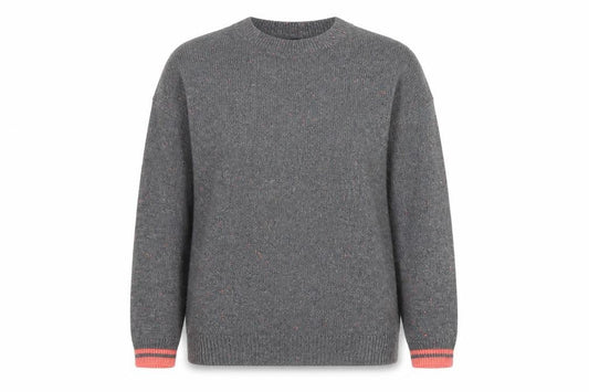 Next Women Grey Star Knit Pullover Jumper Size 10