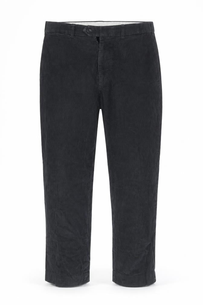 Marks & Spencer Mens Grey Corduroy Trousers 34R Regular Fit