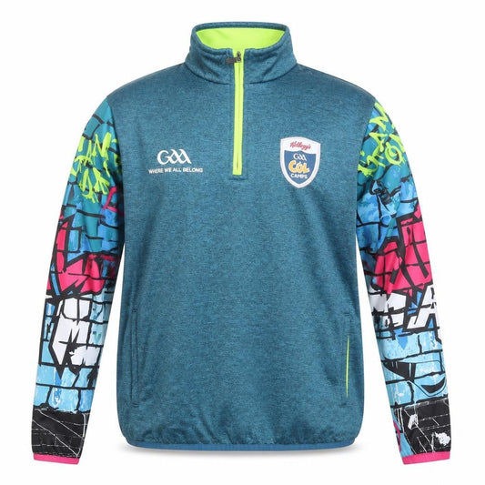 Masita Men’s Blue 1/4 Zip Track Jacket Kellogg’s GAA Cool Camps Size L Polyester