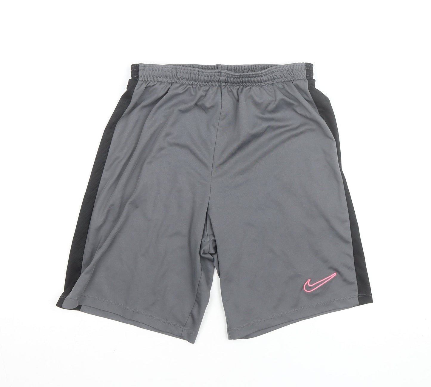 Nike Boys Grey Dri-FIT XL Athletic Shorts with Elastic Waist