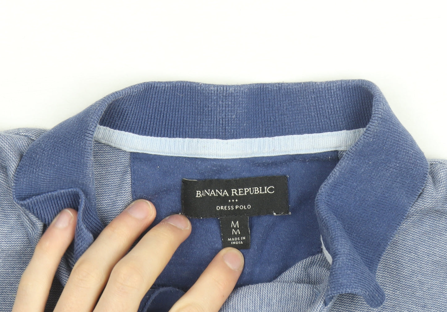 Banana Republic Men’s Blue Cotton Polo Shirt Size M
