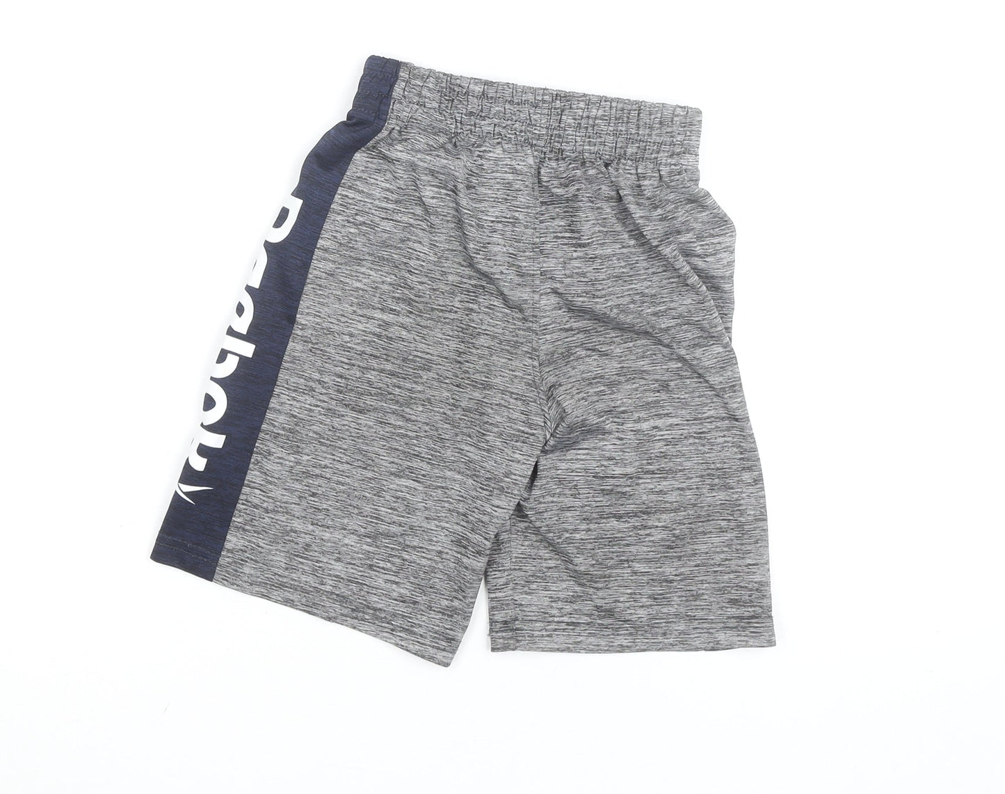 Reebok Boys Grey Athletic Shorts 10 Years Quick Dry Elastic Waist