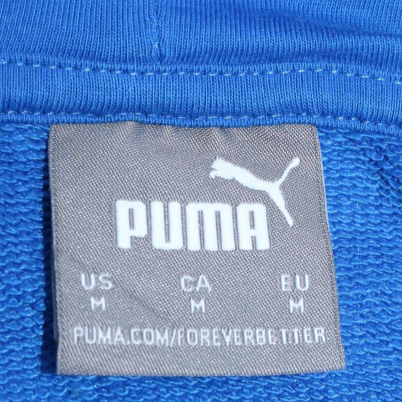 Puma Men's Blue Marseille Pullover Hoodie Size M Sportswear