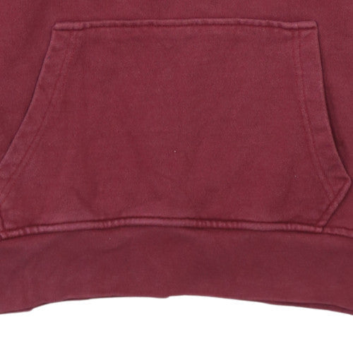 Levi's Men's Red Pullover Hoodie Medium Graphic Logo Fleece