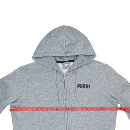 Puma Men's Grey Full Zip Hoodie Size M Regular Fit Sportswear