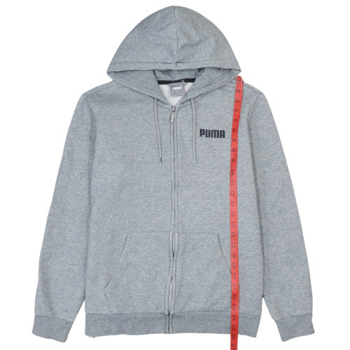 Puma Men's Grey Full Zip Hoodie Size M Regular Fit Sportswear
