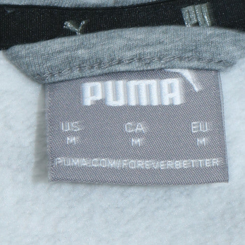 Puma Men's Grey Full Zip Hoodie Size M Regular Fit Sportswear