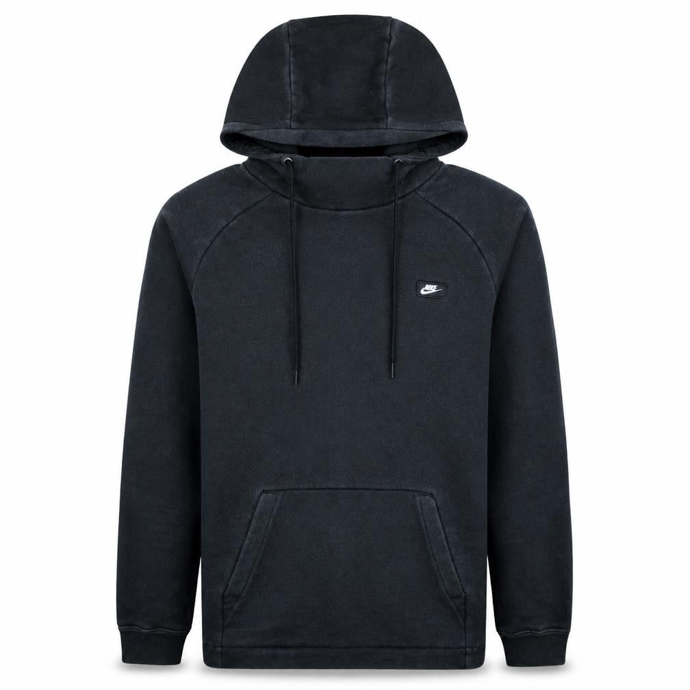 Nike Men's Black Medium Pullover Hoodie with Logo Pocket Detail