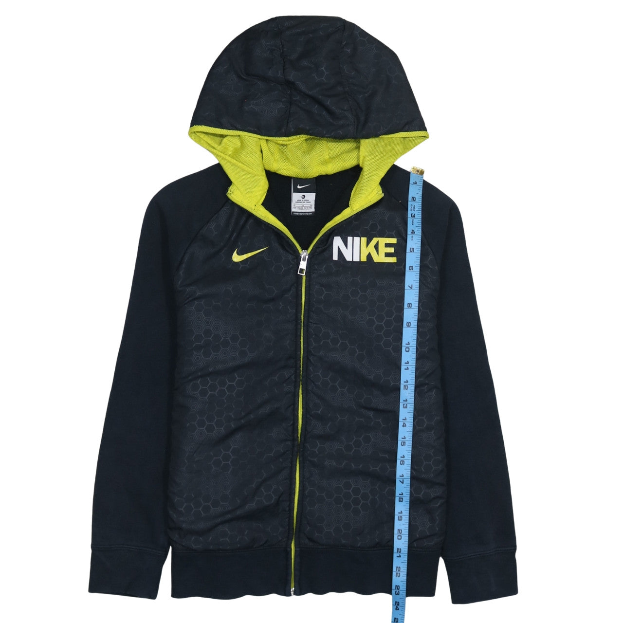 Nike Boys Black Full Zip Hoodie XL 13-15 Years Sports Fleece Zip Up