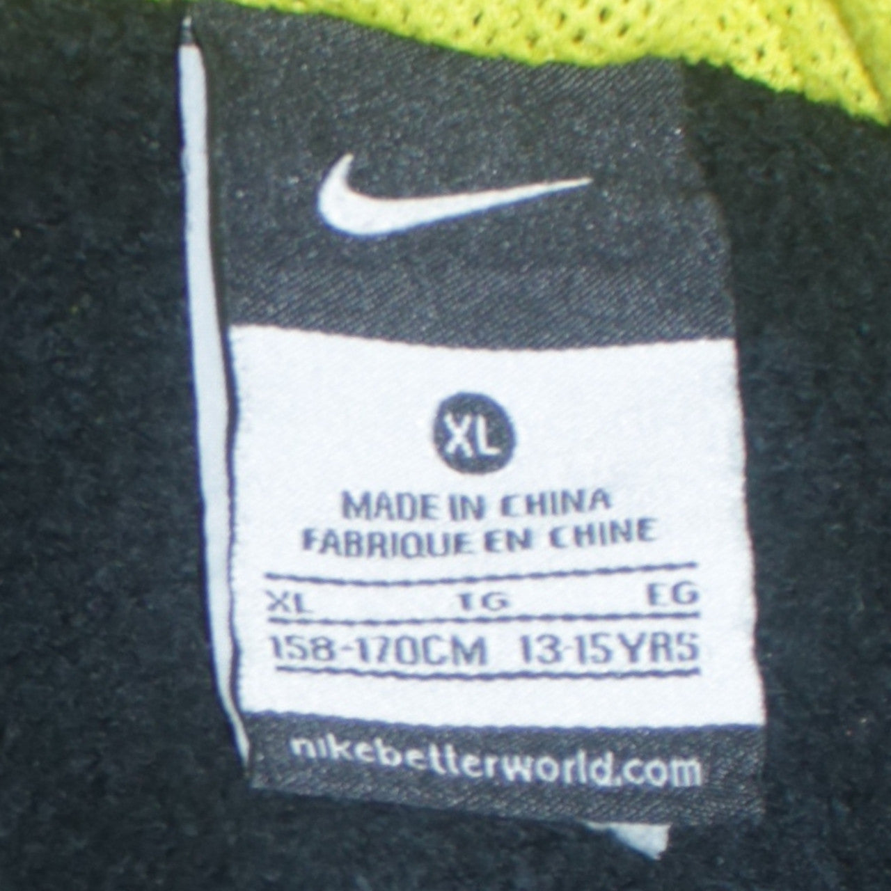 Nike Boys Black Full Zip Hoodie XL 13-15 Years Sports Fleece Zip Up