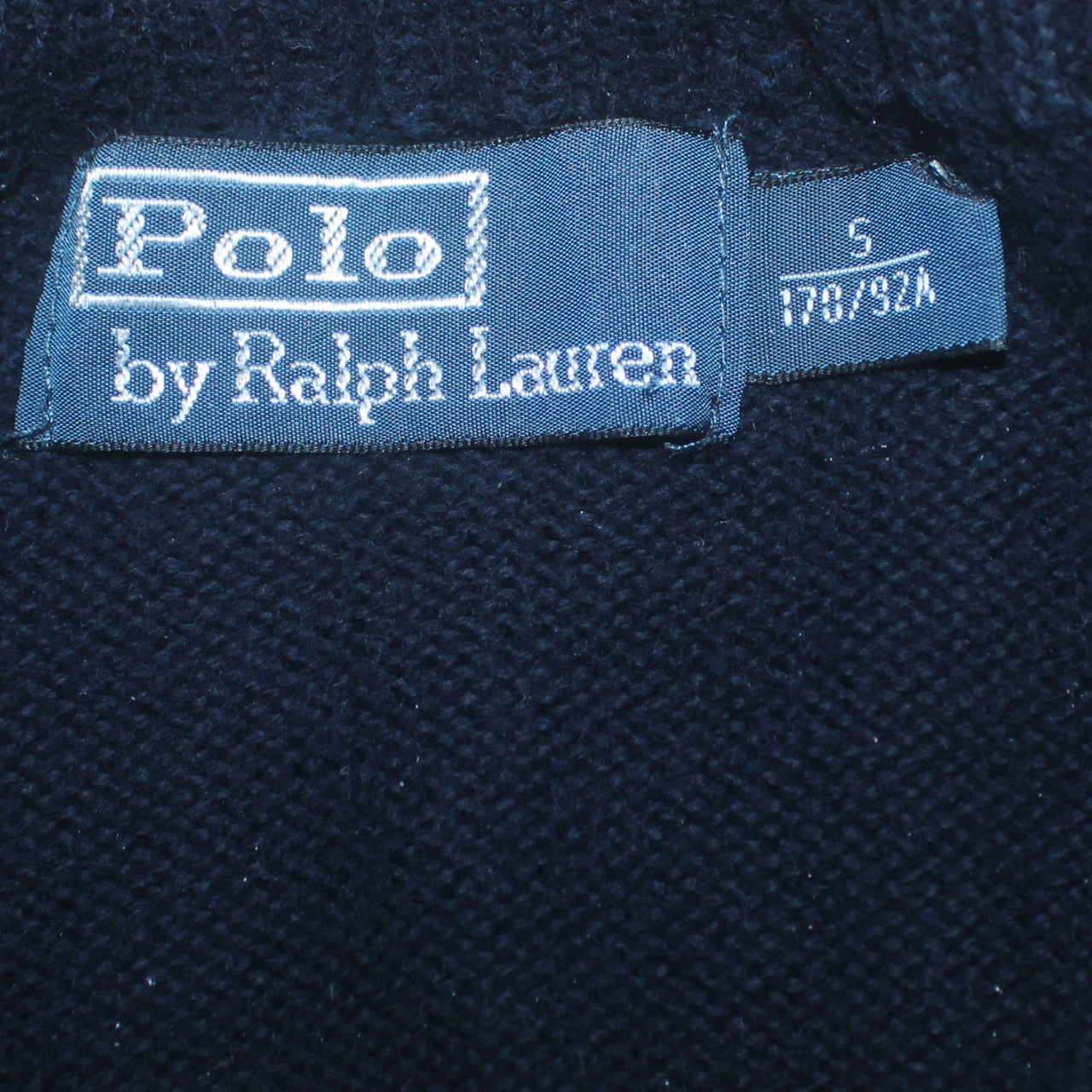 Polo Ralph Lauren Men’s Blue Cotton 1/2 Zip Jumper Size L