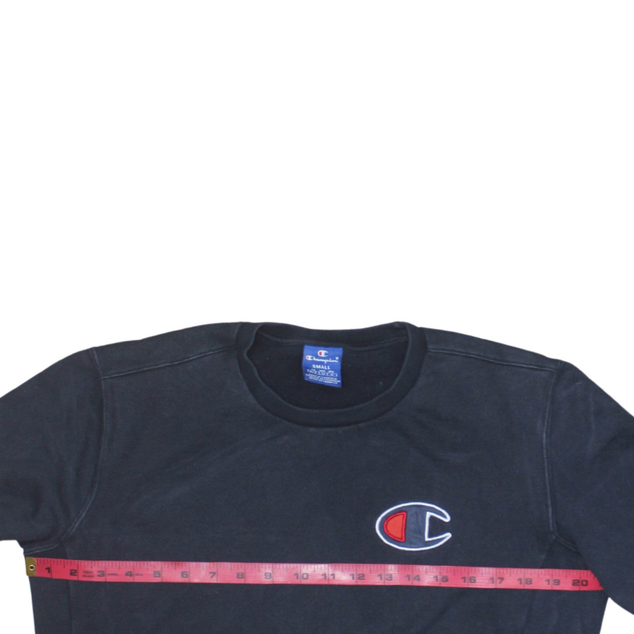 Champion Men's Black Small Crew Neck Pullover Sweatshirt